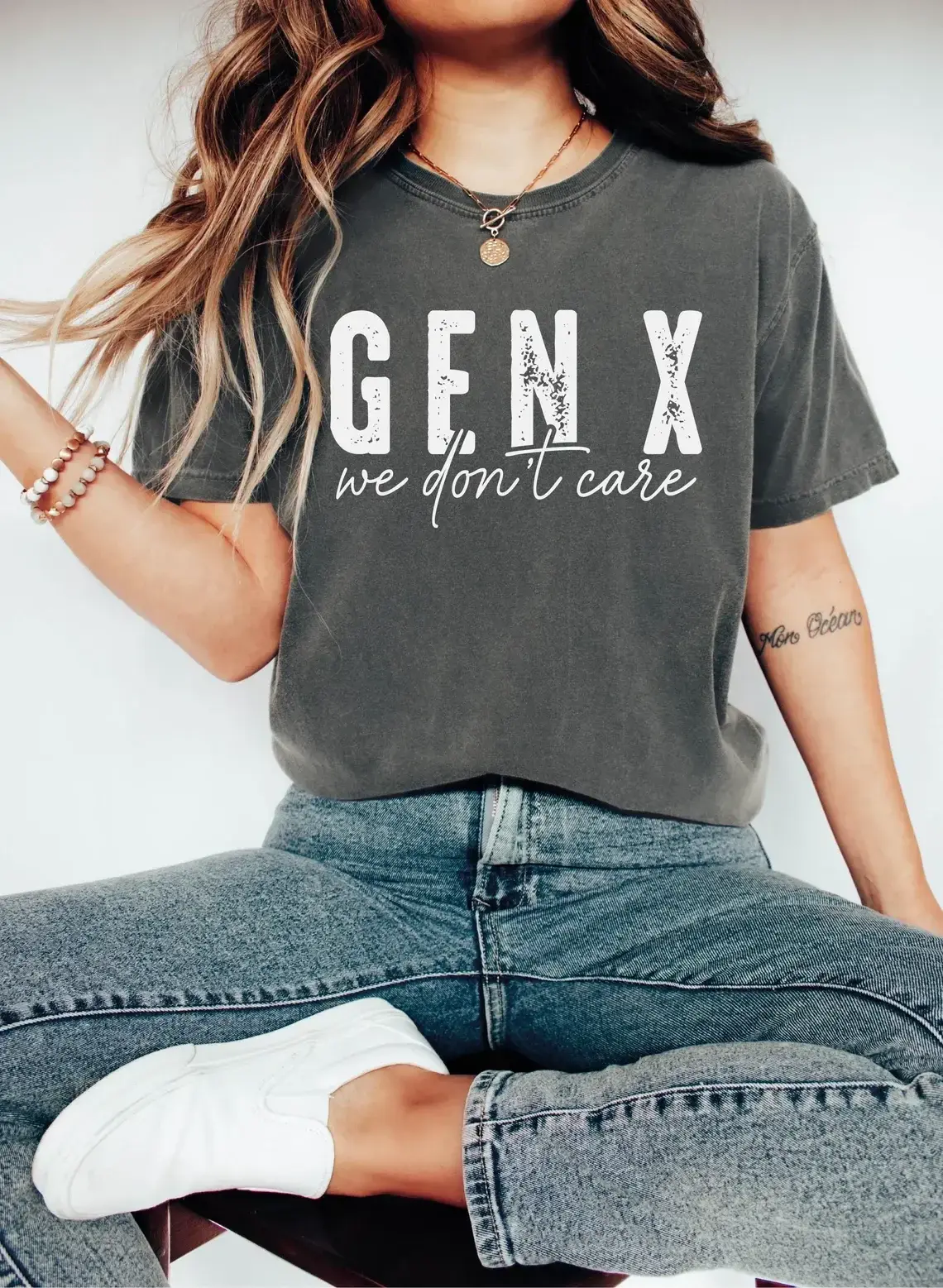 Gen X We Don t Care Comfort Colors Tee