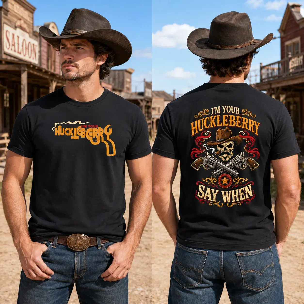Tombstone Doc Holliday I’m Your Huckleberry Say When Shirt