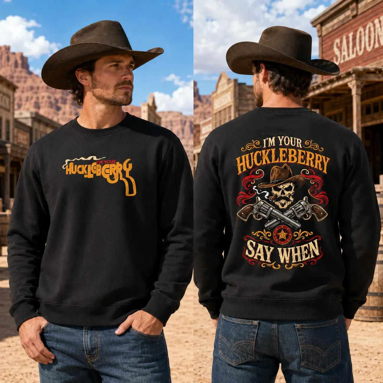 Tombstone Doc Holliday I’m Your Huckleberry Say When Shirt