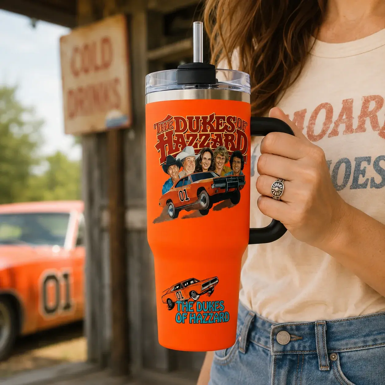 Dukes of Hazzard General Lee 01 Tumbler