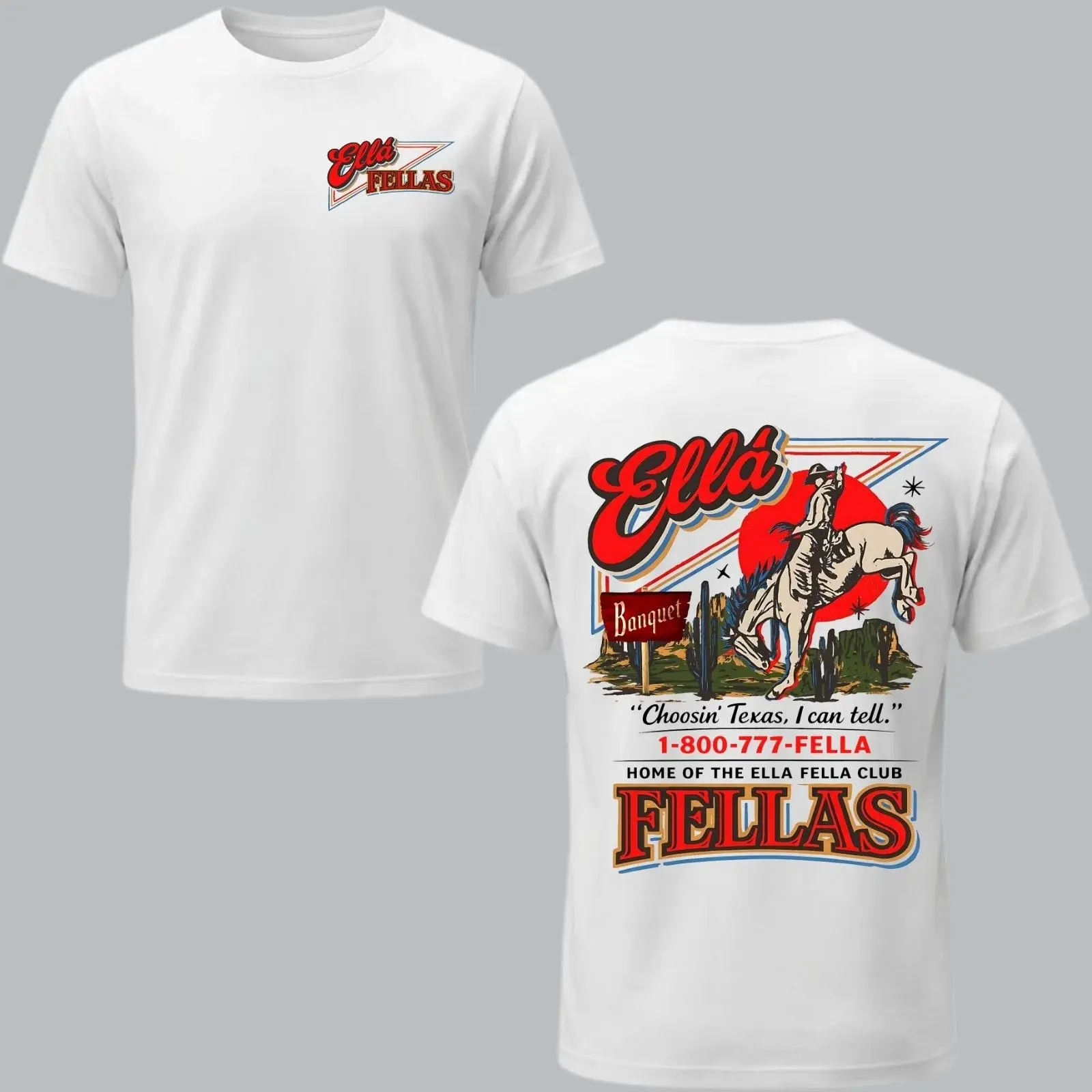 Ella Fellas Club Western Cowboy T-Shirt