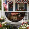Custom Family Name 250 Years We The People Semicircular Flag