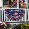 America 250th Birthday Semicircular Flag