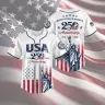 USA 250th Anniversary Baseball Jersey Shirt