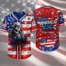 America 250 George Washington Baseball Jersey Red/White