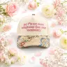 Funny Floral Brim Voluptuous Vocabulary Cap