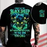 Gen X Custom Birth Year Skull Shirt –  I Might Be The Black Sheep Of The Family Graphic Tee