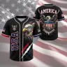 USA Eagle America Patriotic Baseball Jersey